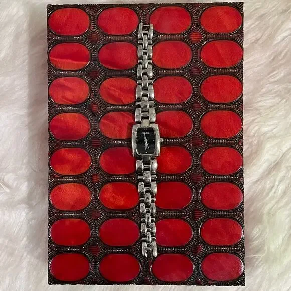 Fossil F2 ES8823 Stainless Steel Analog Quartz Silver Link Bracelet Wrist Watch - Picture 2 of 15